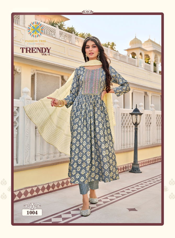 Trendy Vol 1 Passion Tree Naira Cut Kurti With Bottom Catalog